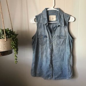 Tiny Stars Denim Top